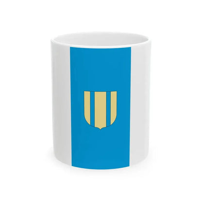 Flag of Szigethalom vertical (Hungary) White Coffee Mug 11oz - Go Mug Yourself