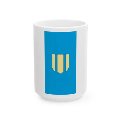 Flag of Szigethalom vertical (Hungary) White Coffee Mug 15oz - Go Mug Yourself