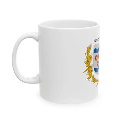 Flag of Szigetmonostor (Hungary) White Coffee Mug - Go Mug Yourself