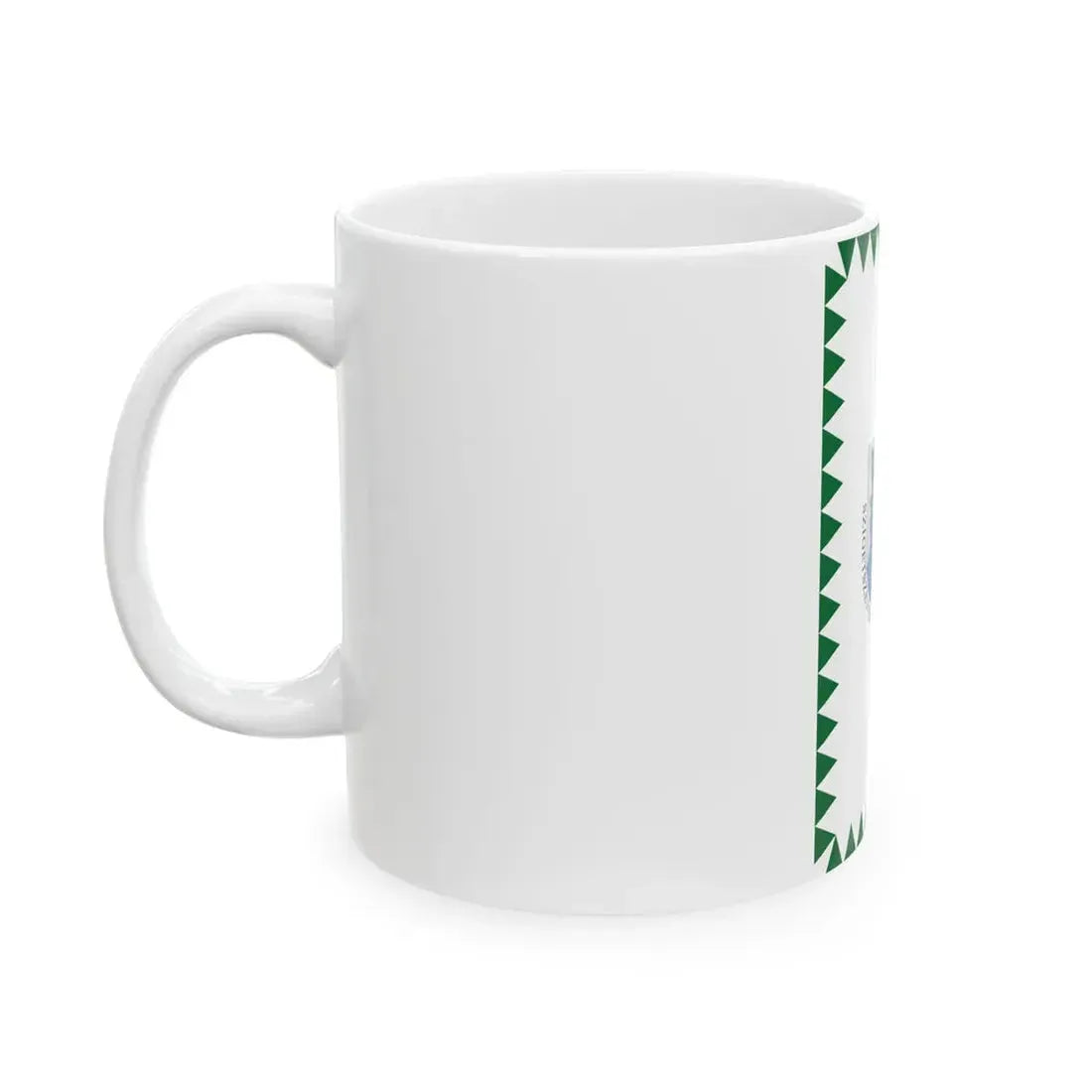 Flag of Szigetszentmarton vertical (Hungary) White Coffee Mug - Go Mug Yourself