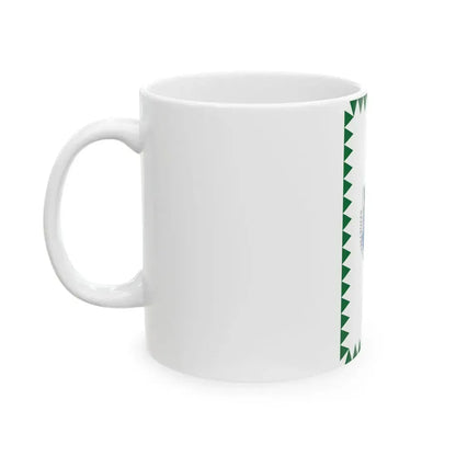 Flag of Szigetszentmarton vertical (Hungary) White Coffee Mug - Go Mug Yourself
