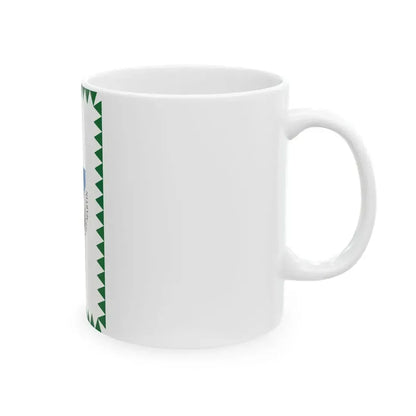 Flag of Szigetszentmarton vertical (Hungary) White Coffee Mug - Go Mug Yourself