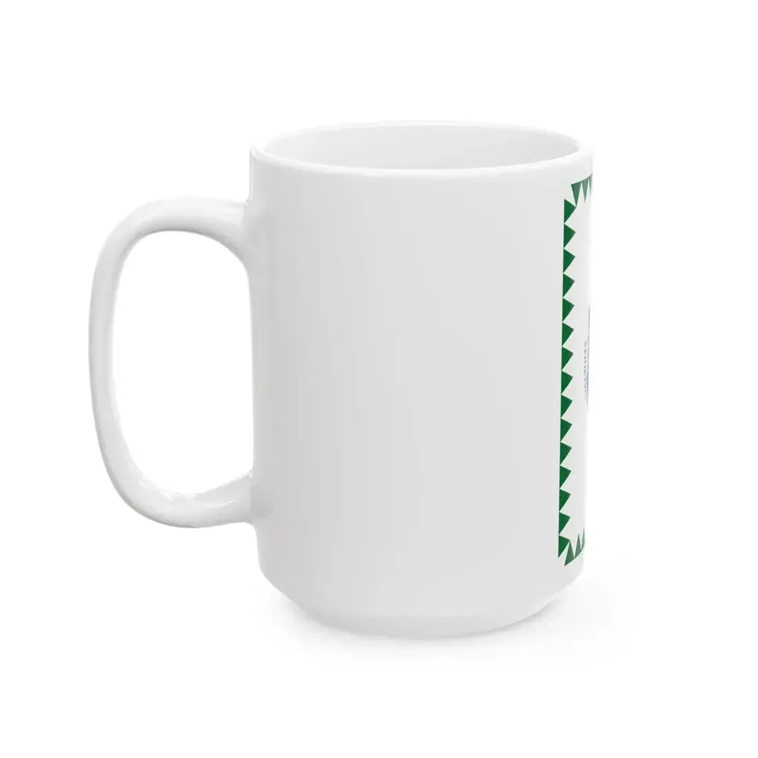 Flag of Szigetszentmarton vertical (Hungary) White Coffee Mug - Go Mug Yourself