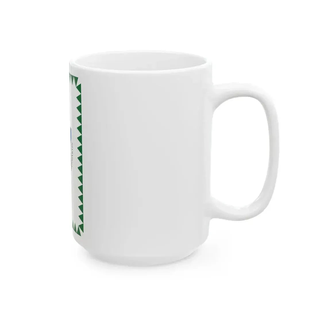 Flag of Szigetszentmarton vertical (Hungary) White Coffee Mug - Go Mug Yourself