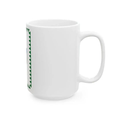 Flag of Szigetszentmarton vertical (Hungary) White Coffee Mug - Go Mug Yourself