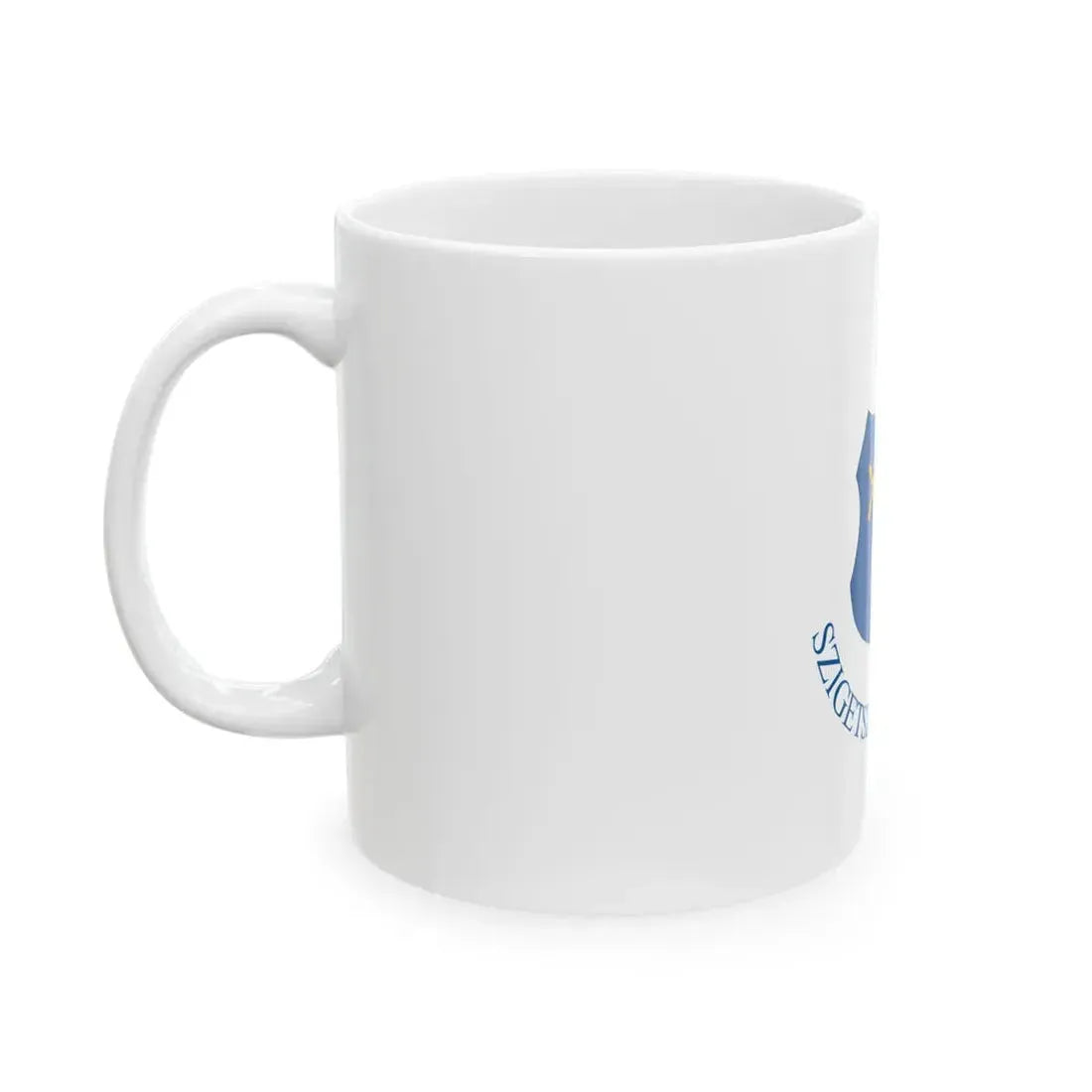 Flag of Szigetszentmiklos variant (Hungary) White Coffee Mug - Go Mug Yourself