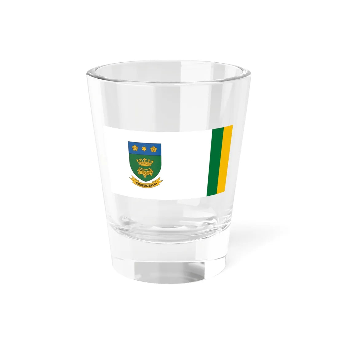 Flag of Szigetujfalu (Hungary) Shot Glass 1.5oz 1.5oz - Go Mug Yourself