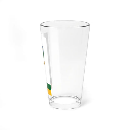 Flag of Szigetujfalu vertical (Hungary) Pint Glass 16oz - Go Mug Yourself