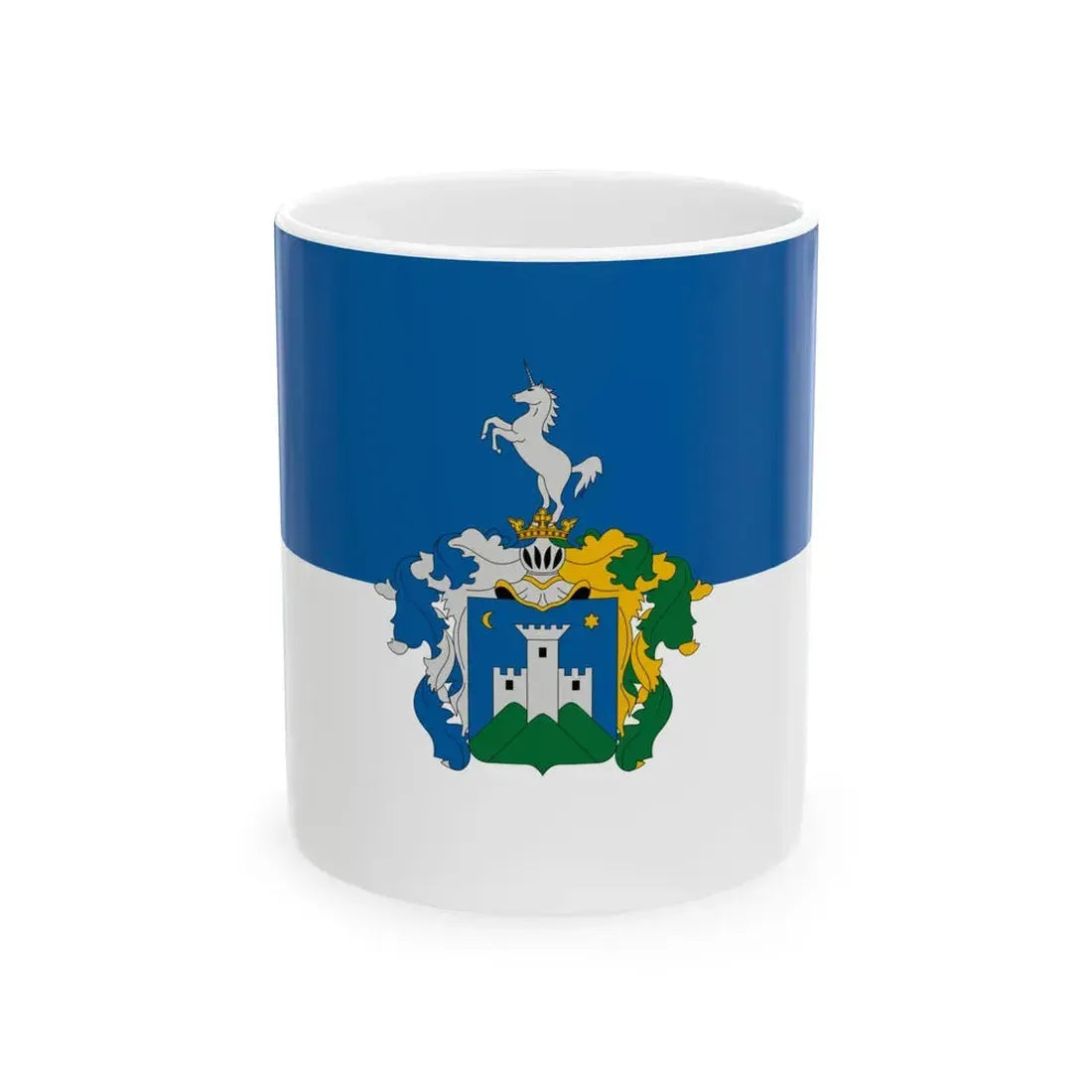 Flag of Szigliget (Hungary) White Coffee Mug 11oz - Go Mug Yourself