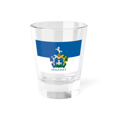 Flag of Szigliget variant (Hungary) Shot Glass 1.5oz 1.5oz - Go Mug Yourself