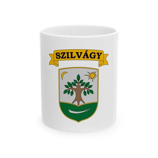 Flag of Szilvagy (Hungary) White Coffee Mug 11oz - Go Mug Yourself