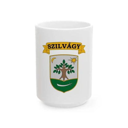 Flag of Szilvagy (Hungary) White Coffee Mug 15oz - Go Mug Yourself