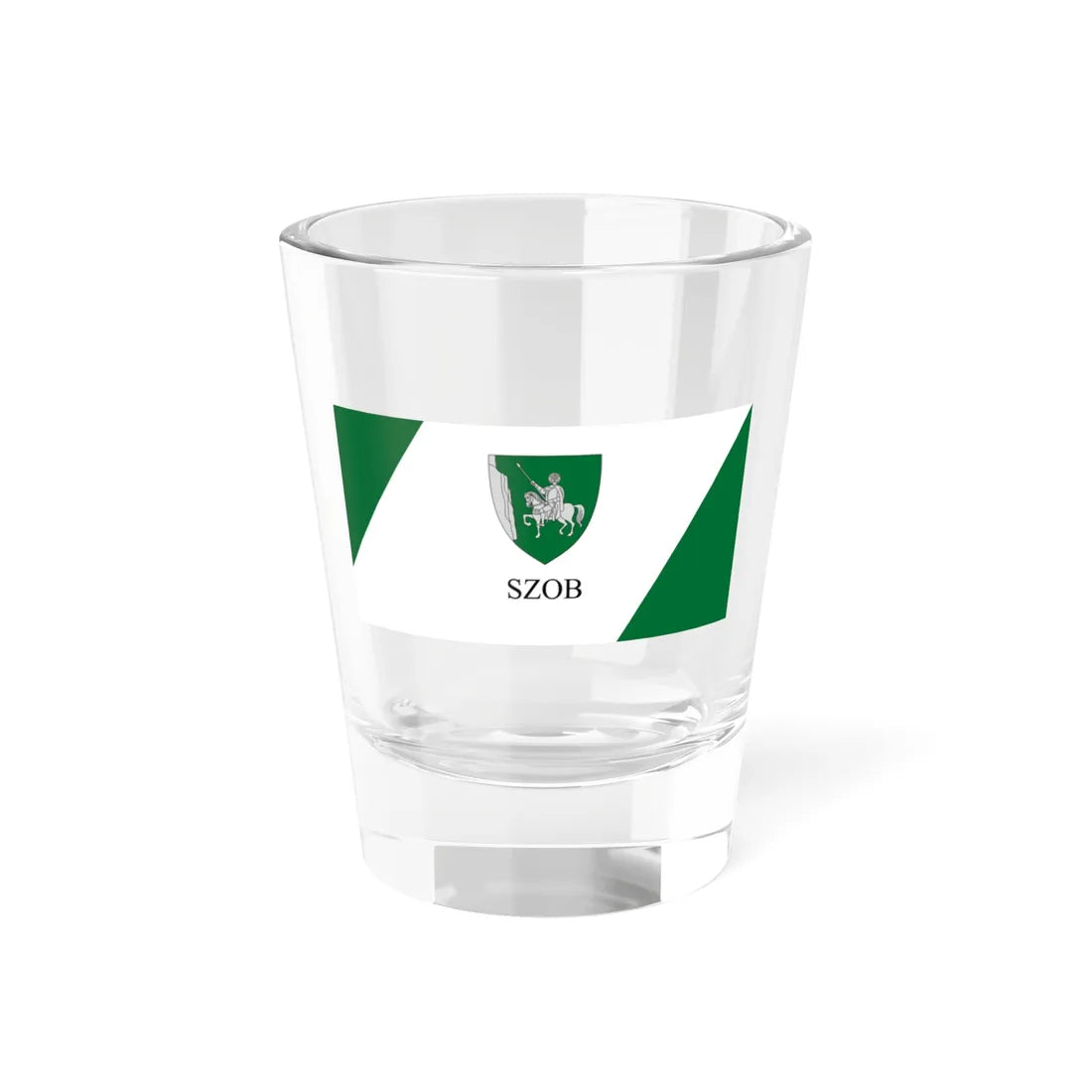 Flag of Szob (Hungary) Shot Glass 1.5oz 1.5oz - Go Mug Yourself