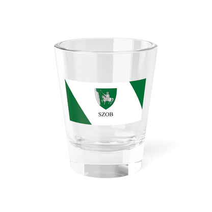 Flag of Szob reverse (Hungary) Shot Glass 1.5oz 1.5oz - Go Mug Yourself