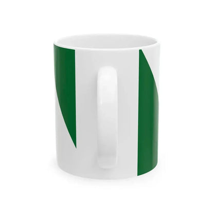 Flag of Szob reverse (Hungary) White Coffee Mug - Go Mug Yourself