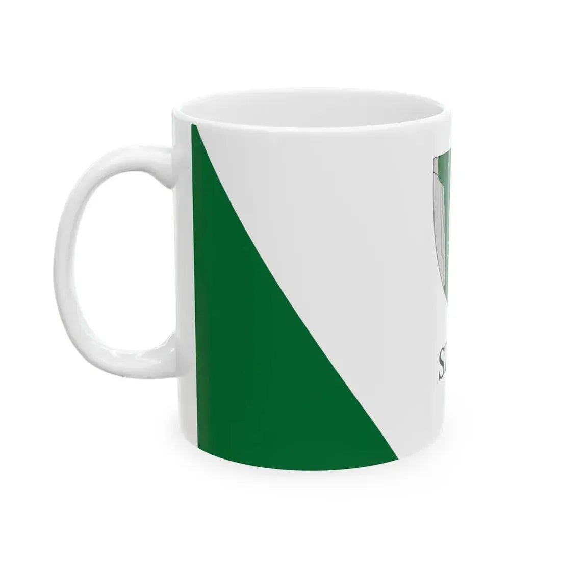 Flag of Szob reverse (Hungary) White Coffee Mug - Go Mug Yourself
