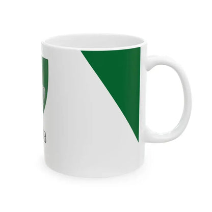 Flag of Szob reverse (Hungary) White Coffee Mug - Go Mug Yourself