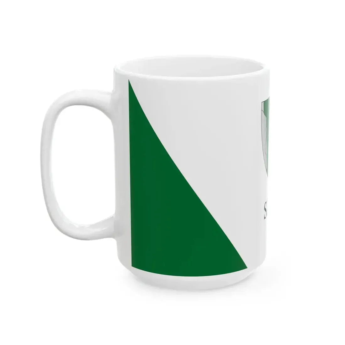 Flag of Szob reverse (Hungary) White Coffee Mug - Go Mug Yourself