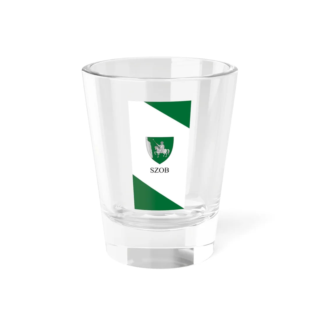 Flag of Szob vertical (Hungary) Shot Glass 1.5oz 1.5oz - Go Mug Yourself