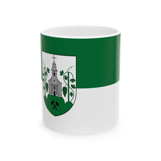 Flag of Szoc (Hungary) White Coffee Mug 11oz - Go Mug Yourself