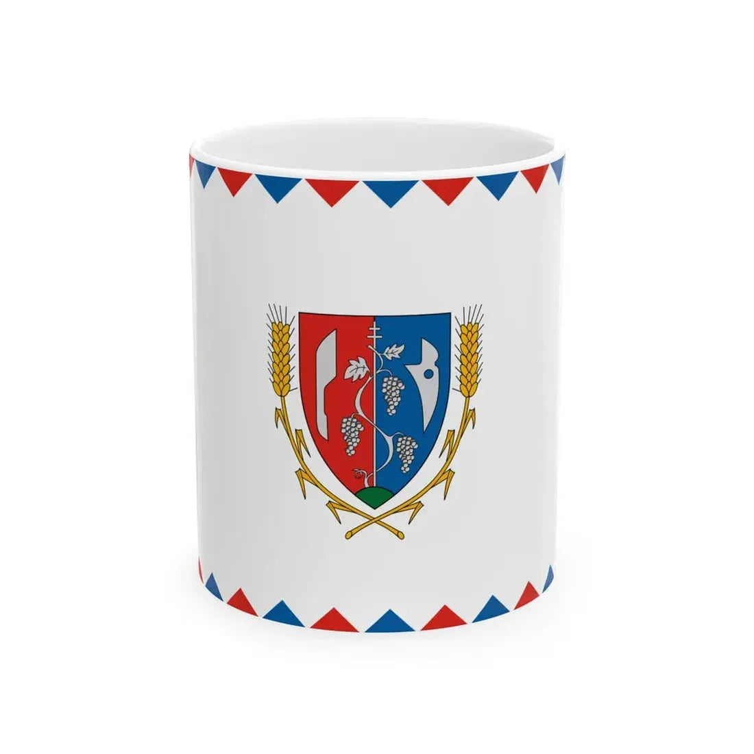 Flag of Szod (Hungary) White Coffee Mug 11oz - Go Mug Yourself