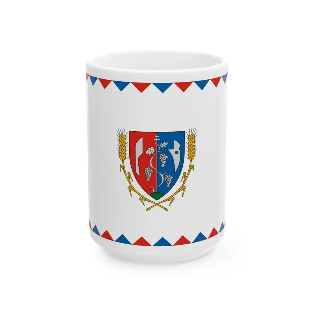 Flag of Szod (Hungary) White Coffee Mug 15oz - Go Mug Yourself