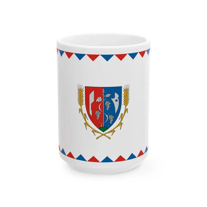 Flag of Szod (Hungary) White Coffee Mug 15oz - Go Mug Yourself