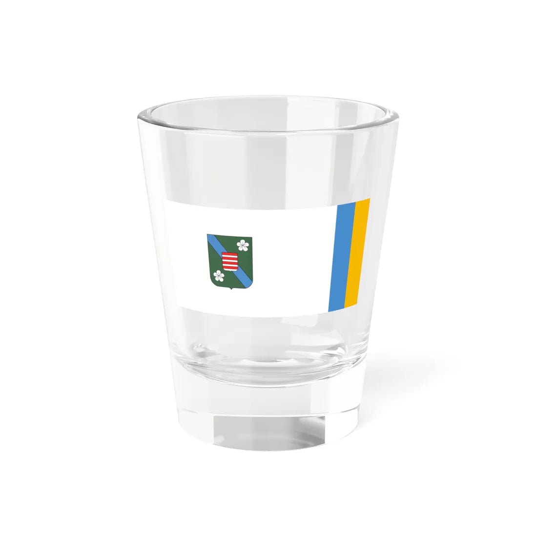 Flag of Szodliget (Hungary) Shot Glass 1.5oz 1.5oz - Go Mug Yourself