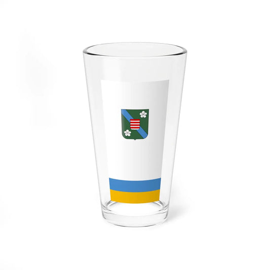 Flag of Szodliget vertical (Hungary) Pint Glass 16oz 16oz - Go Mug Yourself