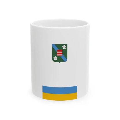 Flag of Szodliget vertical (Hungary) White Coffee Mug 11oz - Go Mug Yourself