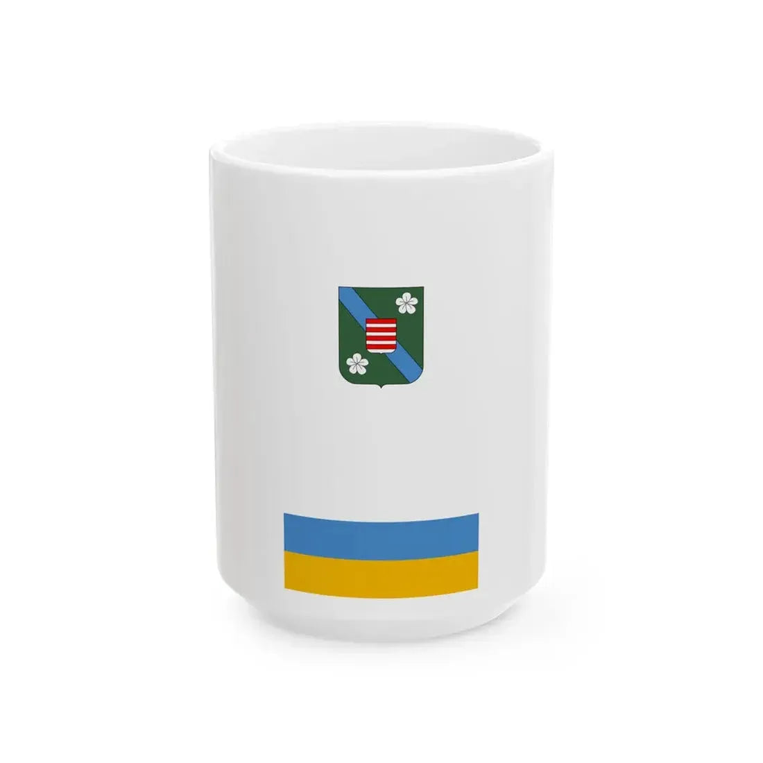 Flag of Szodliget vertical (Hungary) White Coffee Mug 15oz - Go Mug Yourself