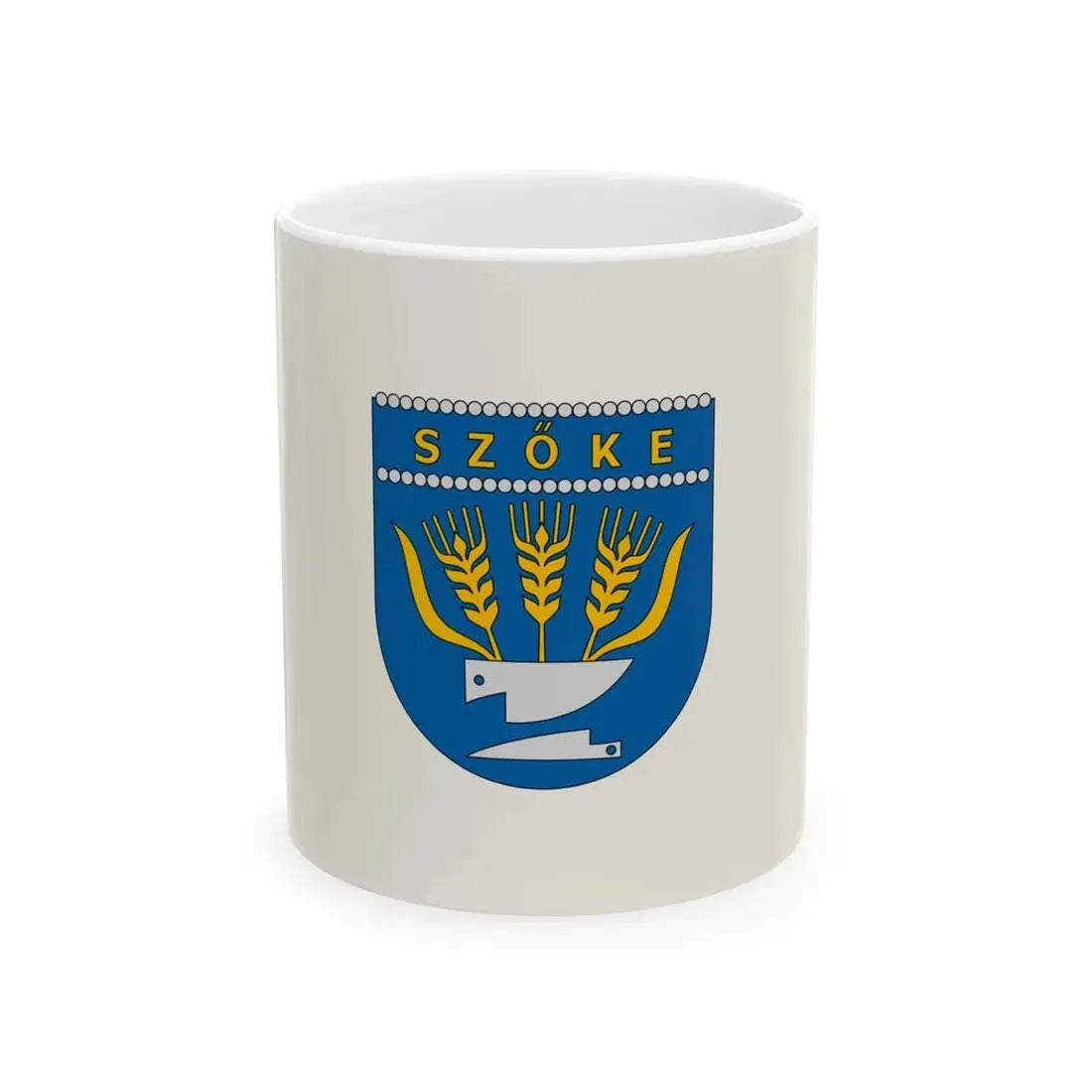 Flag of Szoke (Hungary) White Coffee Mug 11oz - Go Mug Yourself