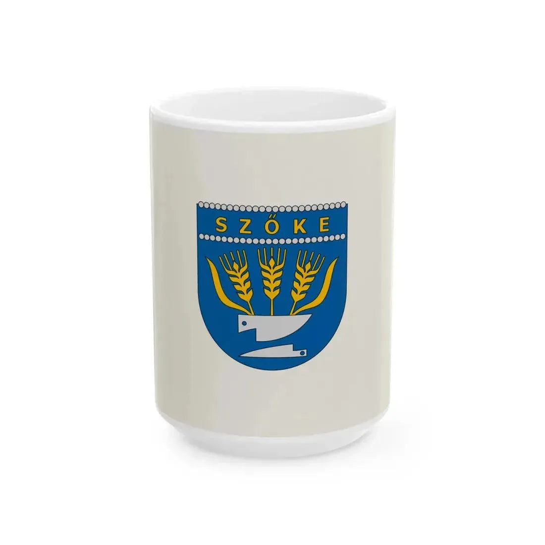 Flag of Szoke (Hungary) White Coffee Mug 15oz - Go Mug Yourself