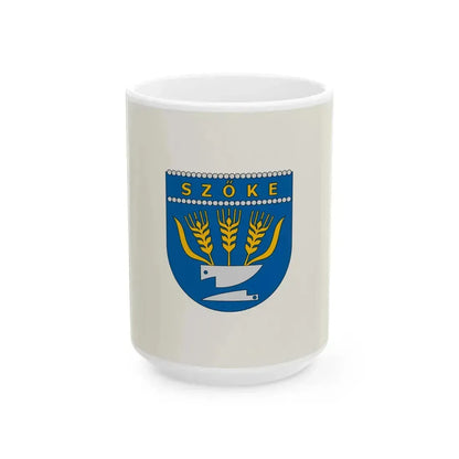 Flag of Szoke (Hungary) White Coffee Mug 15oz - Go Mug Yourself