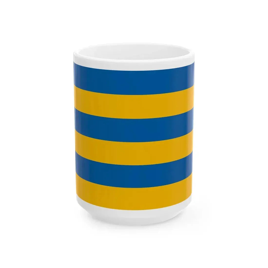Flag of Szolnok 1941 (Hungary) White Coffee Mug 15oz - Go Mug Yourself