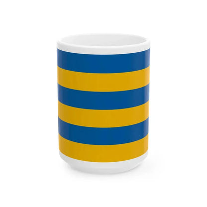 Flag of Szolnok 1941 (Hungary) White Coffee Mug 15oz - Go Mug Yourself