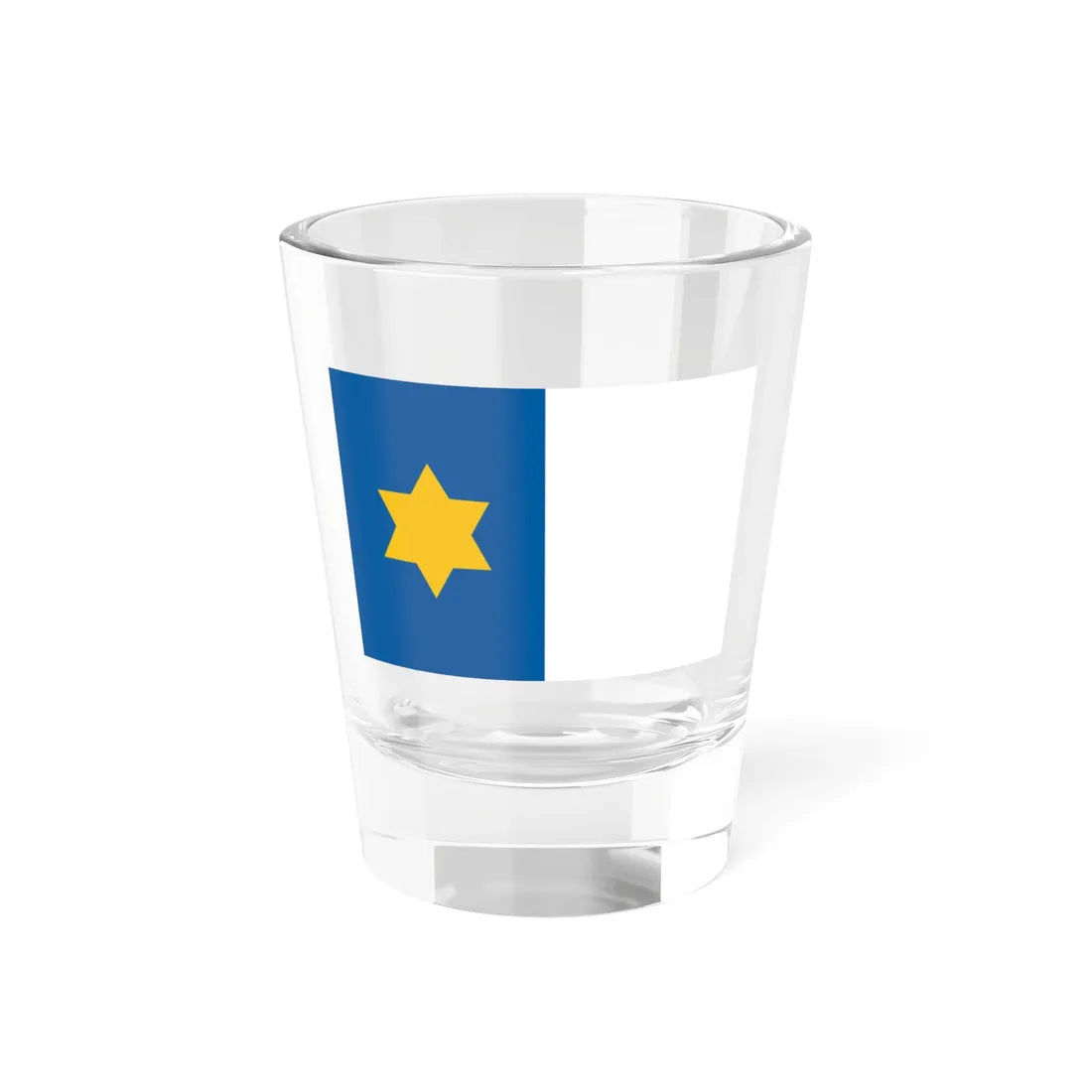 Flag of Szombathely 1941 (Hungary) Shot Glass 1.5oz 1.5oz - Go Mug Yourself