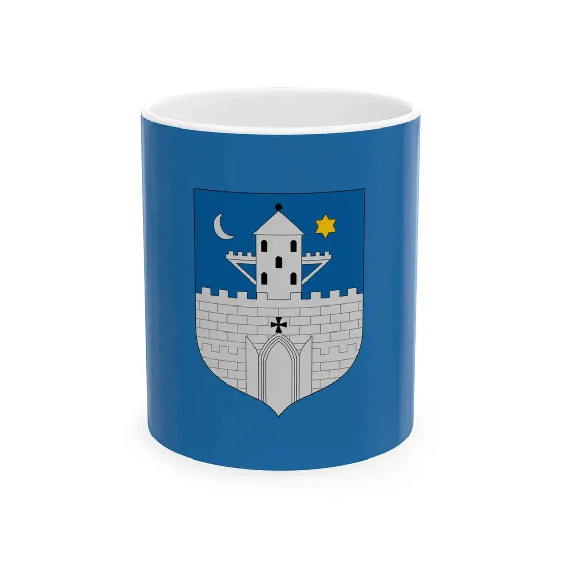 Flag of Szombathely (Hungary) White Coffee Mug 11oz - Go Mug Yourself