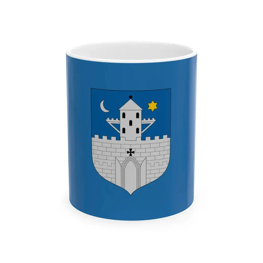 Flag of Szombathely (Hungary) White Coffee Mug 11oz - Go Mug Yourself
