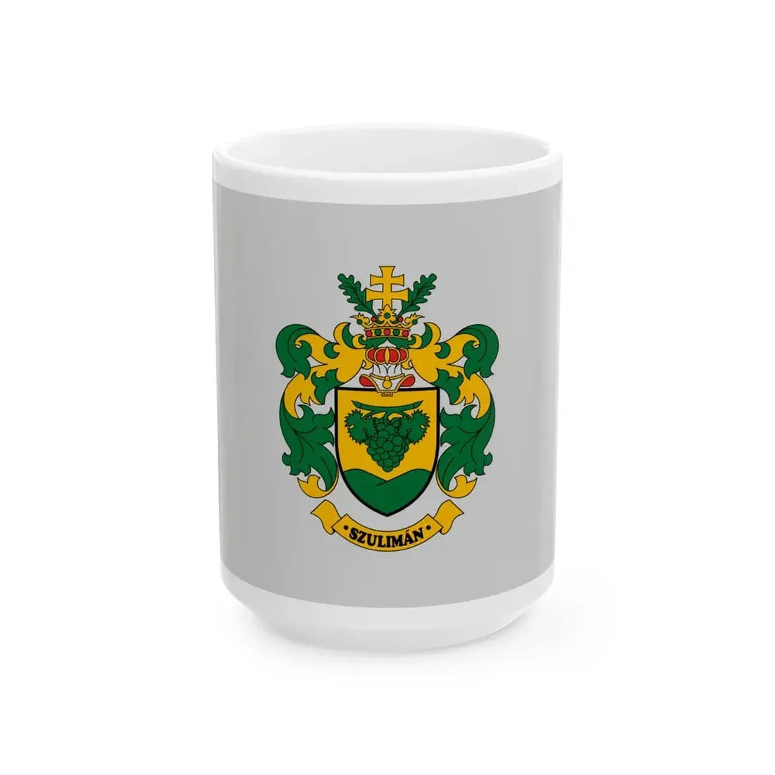 Flag of Szuliman (Hungary) White Coffee Mug 15oz - Go Mug Yourself