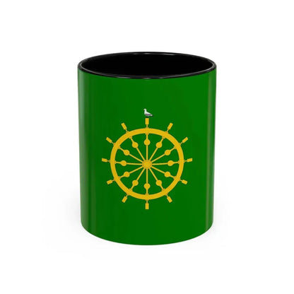 Flag of Ta' Xbiex Malta - Accent Coffee Mug 11oz Black - Go Mug Yourself