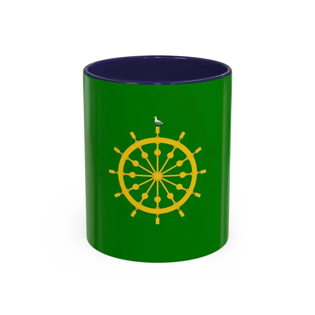Flag of Ta' Xbiex Malta - Accent Coffee Mug 11oz Navy - Go Mug Yourself