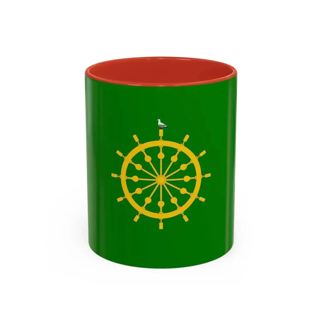 Flag of Ta' Xbiex Malta - Accent Coffee Mug 11oz Red - Go Mug Yourself
