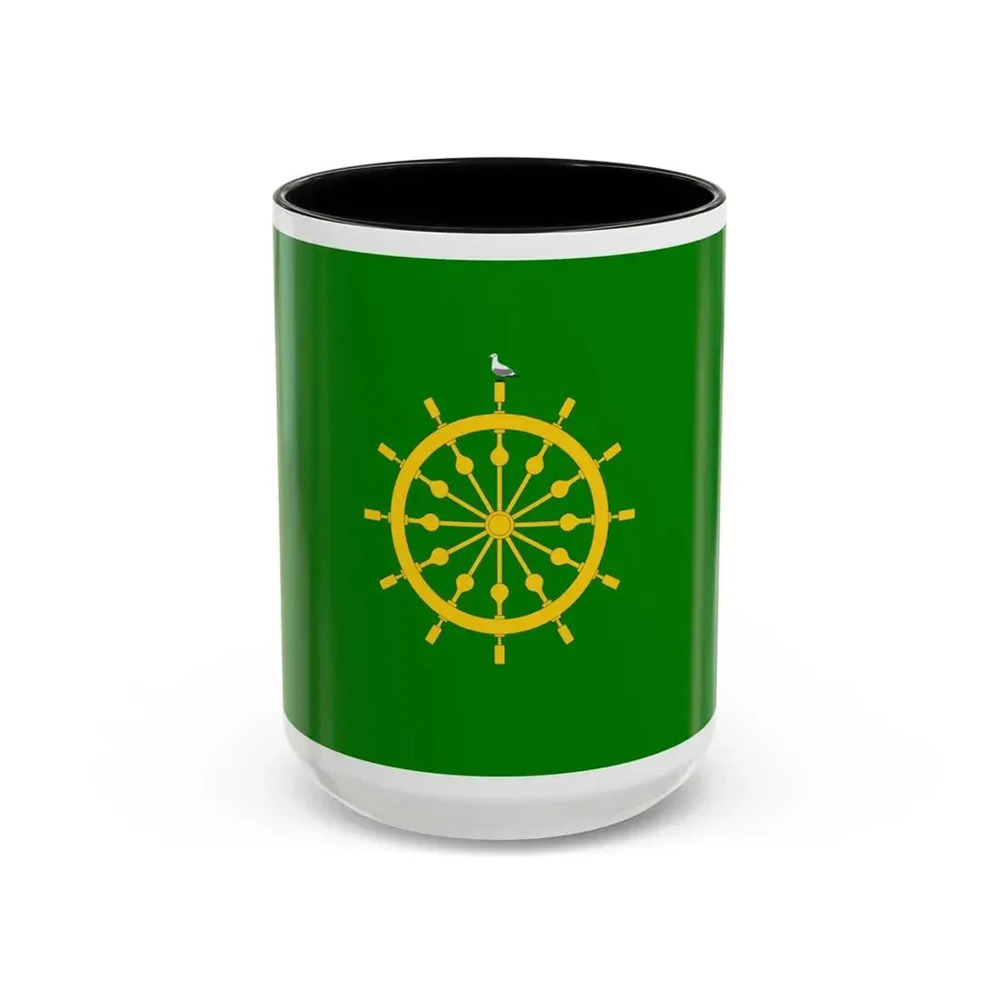 Flag of Ta' Xbiex Malta - Accent Coffee Mug 15oz Black - Go Mug Yourself