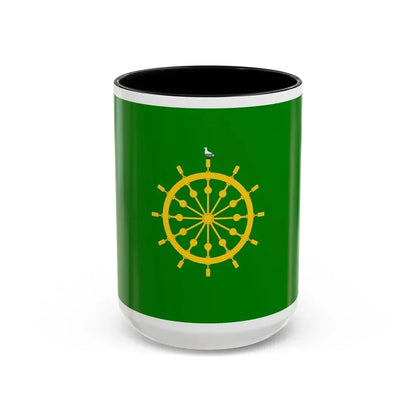 Flag of Ta' Xbiex Malta - Accent Coffee Mug 15oz Black - Go Mug Yourself
