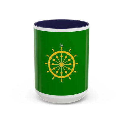 Flag of Ta' Xbiex Malta - Accent Coffee Mug 15oz Navy - Go Mug Yourself