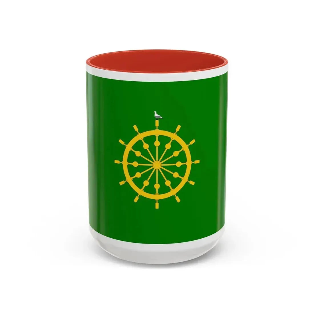 Flag of Ta' Xbiex Malta - Accent Coffee Mug 15oz Red - Go Mug Yourself