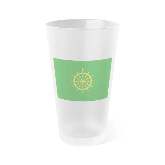 Flag of Ta' Xbiex Malta - Frosted Pint Glass 16oz 16oz Frosted - Go Mug Yourself