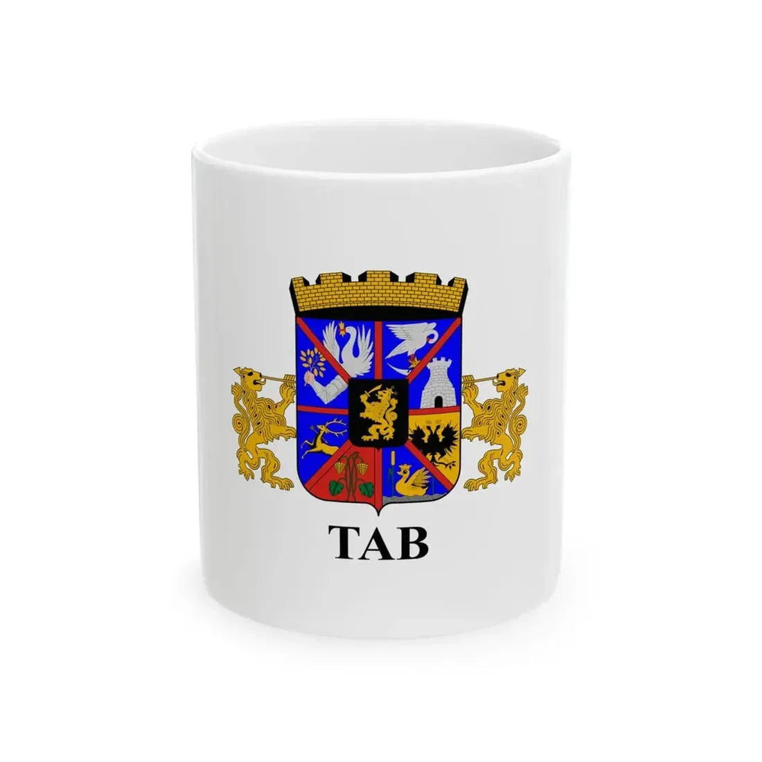 Flag of Tab (Hungary) White Coffee Mug 11oz - Go Mug Yourself