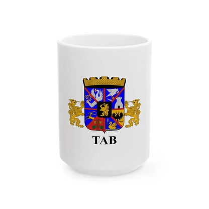 Flag of Tab (Hungary) White Coffee Mug 15oz - Go Mug Yourself